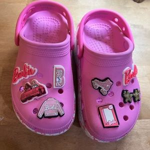 Girls Size 11 Limited Edition Barbie Crocs